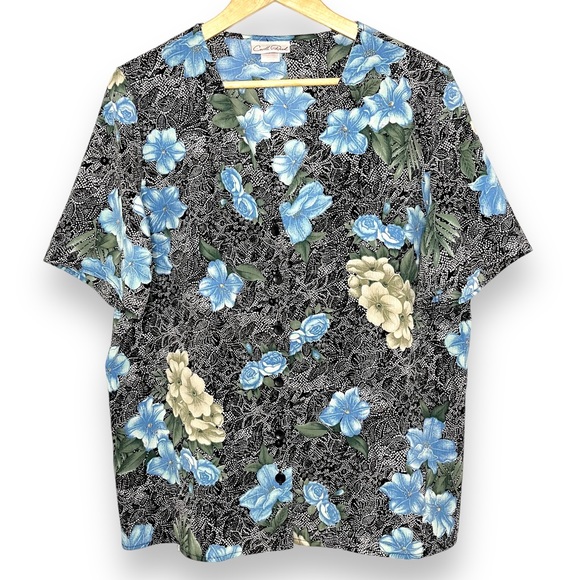 Vintage Floral Paisley Button Down Blouse - Picture 3 of 7